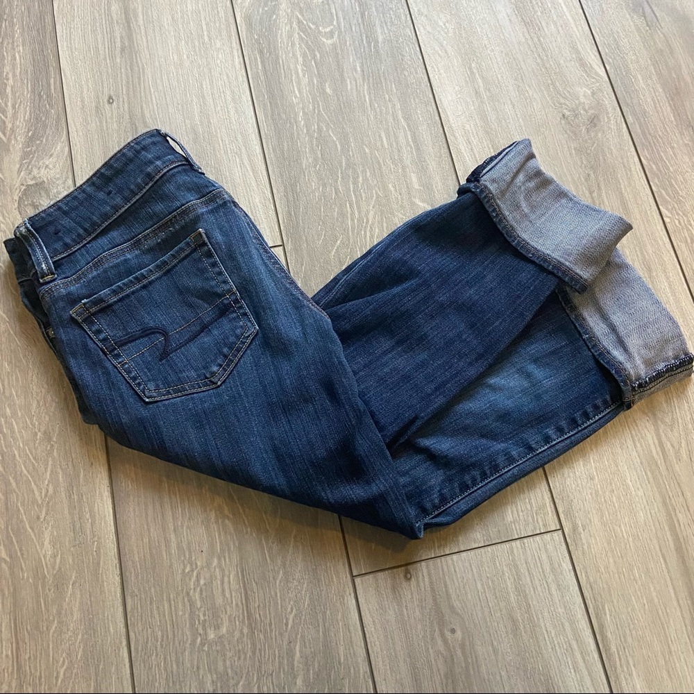 😀 America Eagle Capri Blue Jeans*